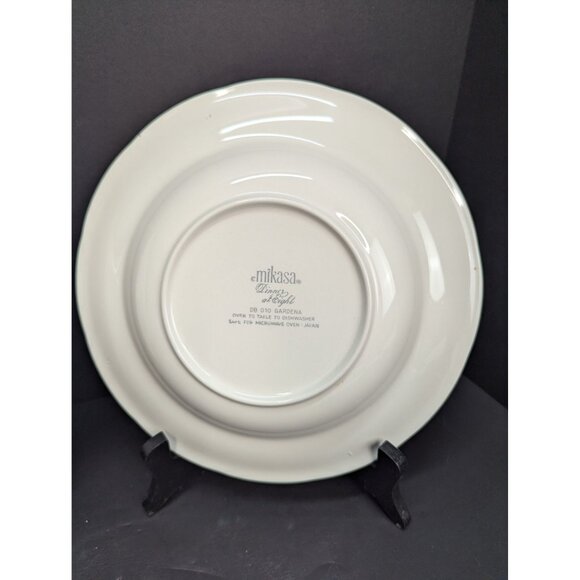 Mikasa Dinner at Eight DB 010 Gardenia Wide Brim Soup Bowl Replacement Lot of 2 - Picture 7 of 9